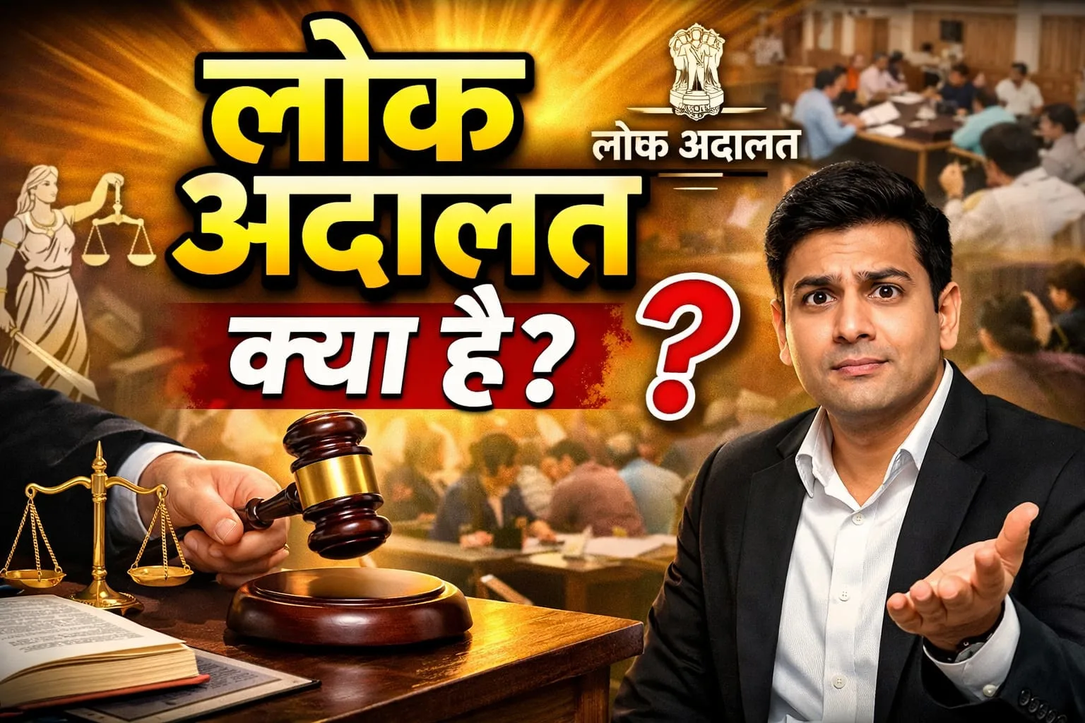 Lok Adalat (लोक अदालत) क्या है? | Lok Adalat Meaning, Process, Benefits & Law in Hindi